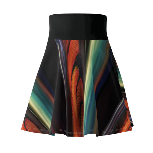 Ember Tide Flared Skirt