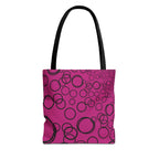 Bubbles on Fuchsia Tote