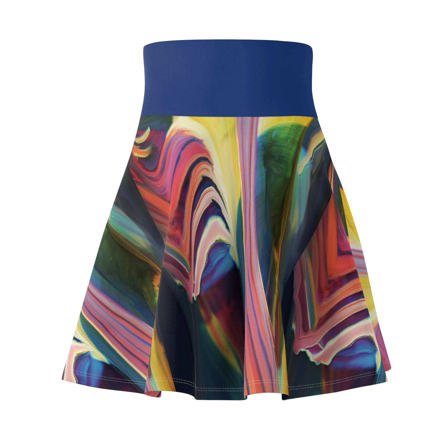Chromatic Drift Flared Skirt
