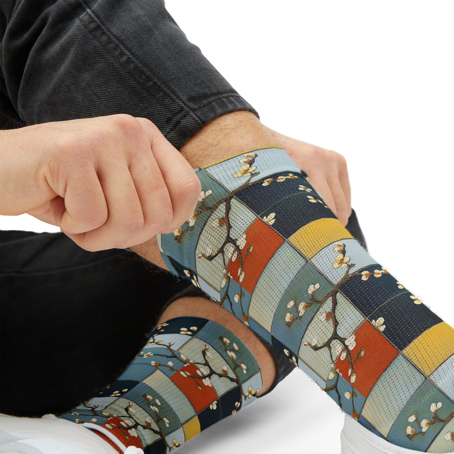 Midcentury Cherry Blossoms Socks