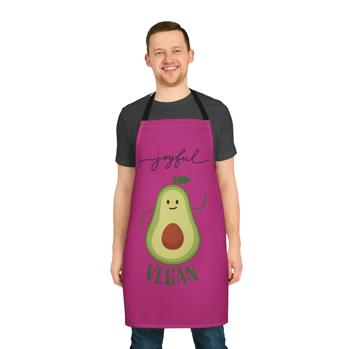 Joyful Vegan Apron – Pink