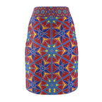 Kaleidoscope Sunrise Pencil Skirt