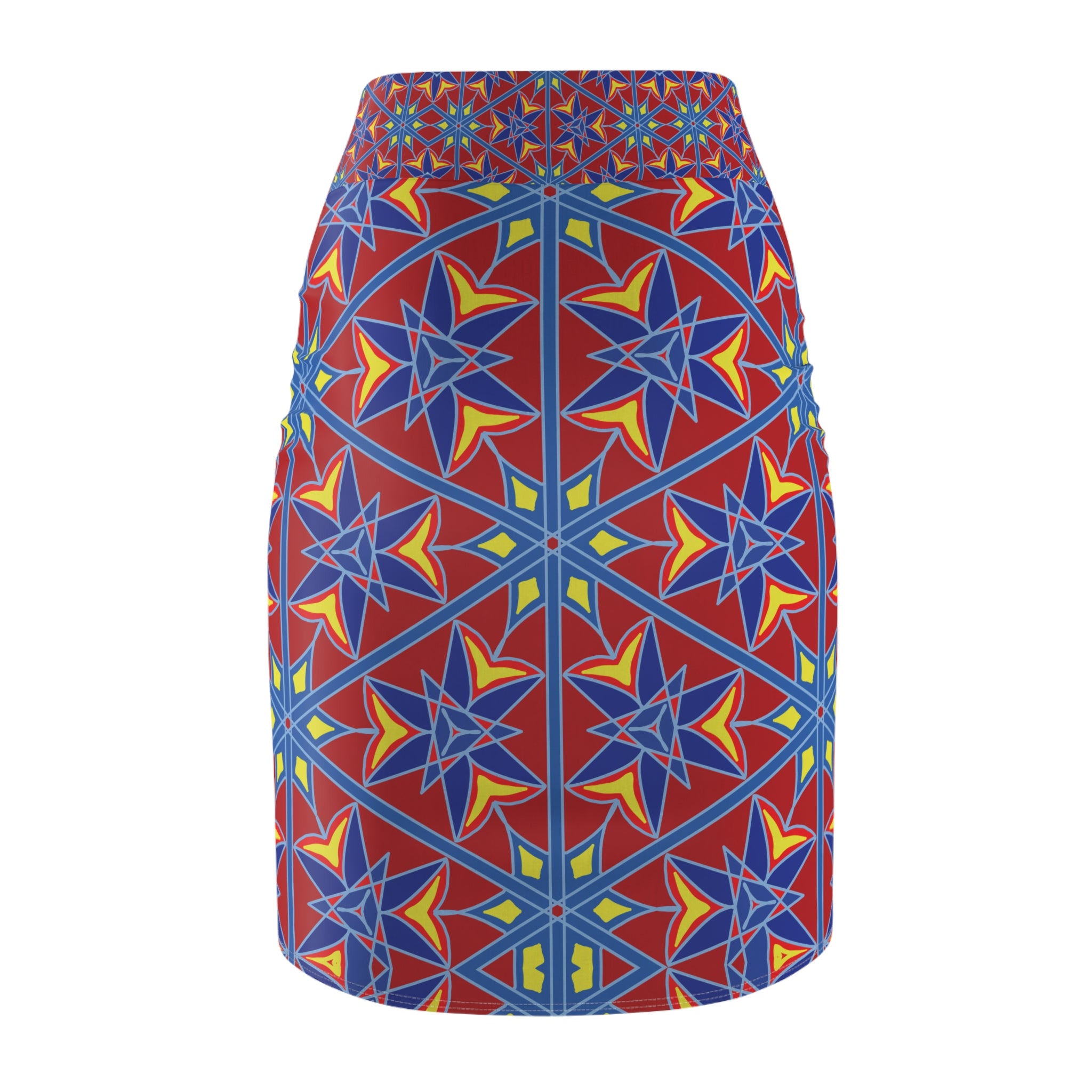 Kaleidoscope Sunrise Pencil Skirt