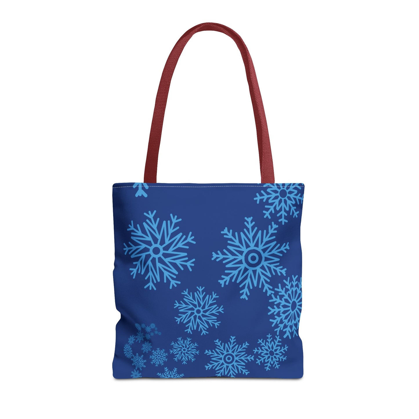 Snowfall in Bloom - Navy Tote