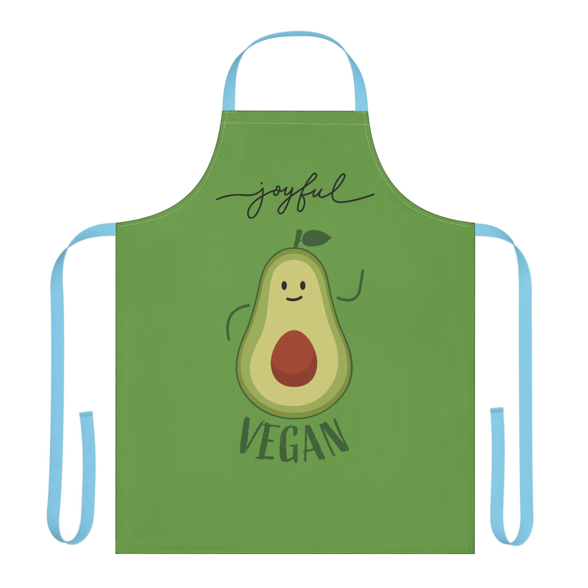 Joyful Vegan Apron – Green