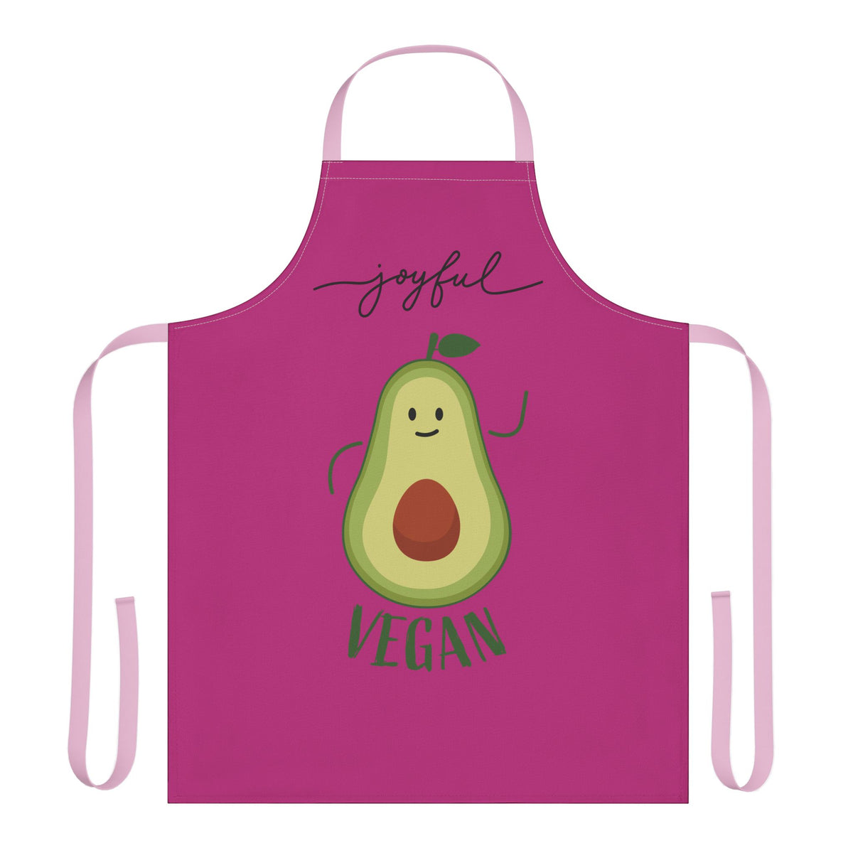 Joyful Vegan Apron – Pink