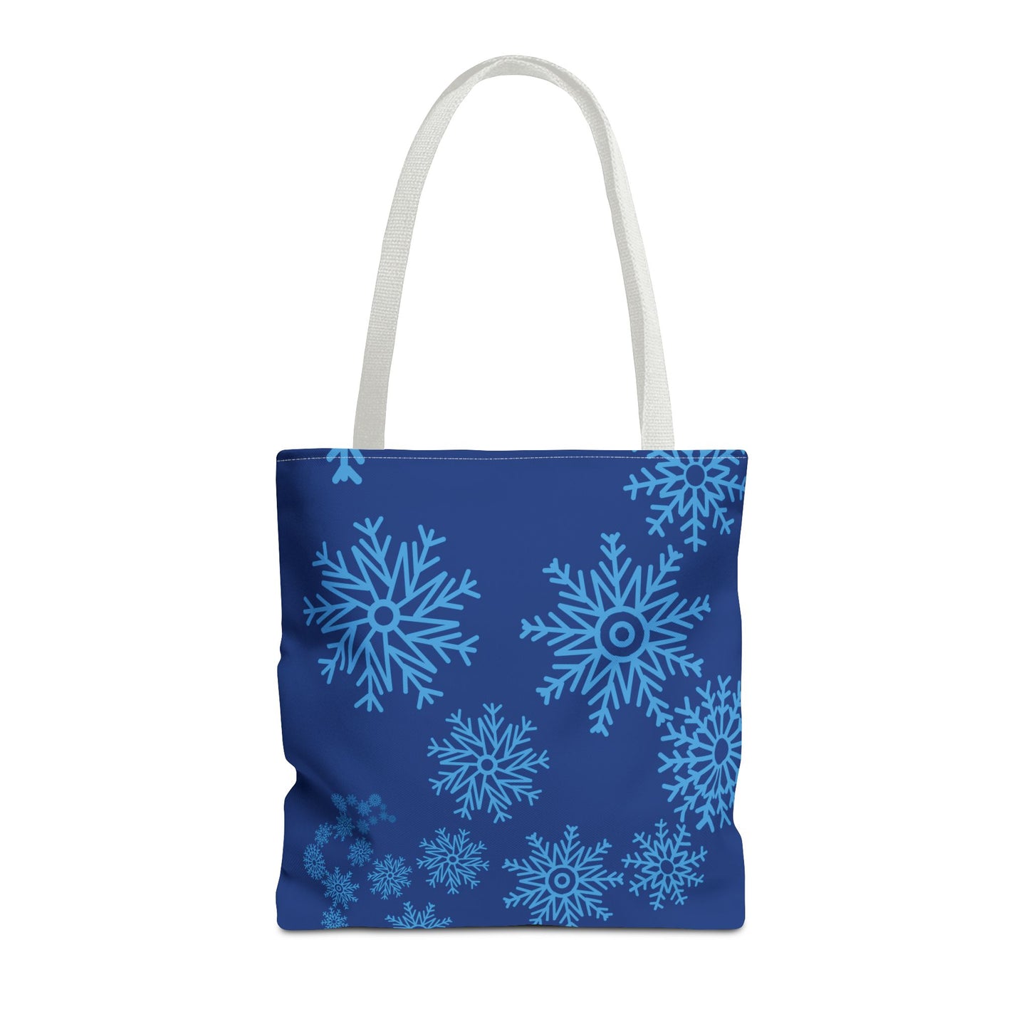Snowfall in Bloom - Navy Tote