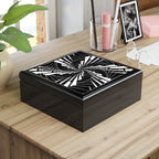 Modern Black and White Keepsake Box