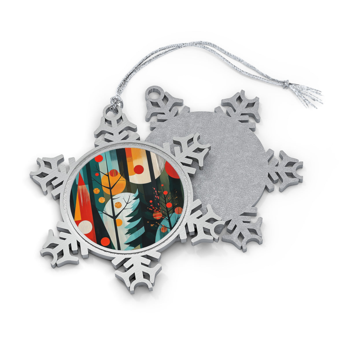 Modern Christmas - Pewter Snowflake