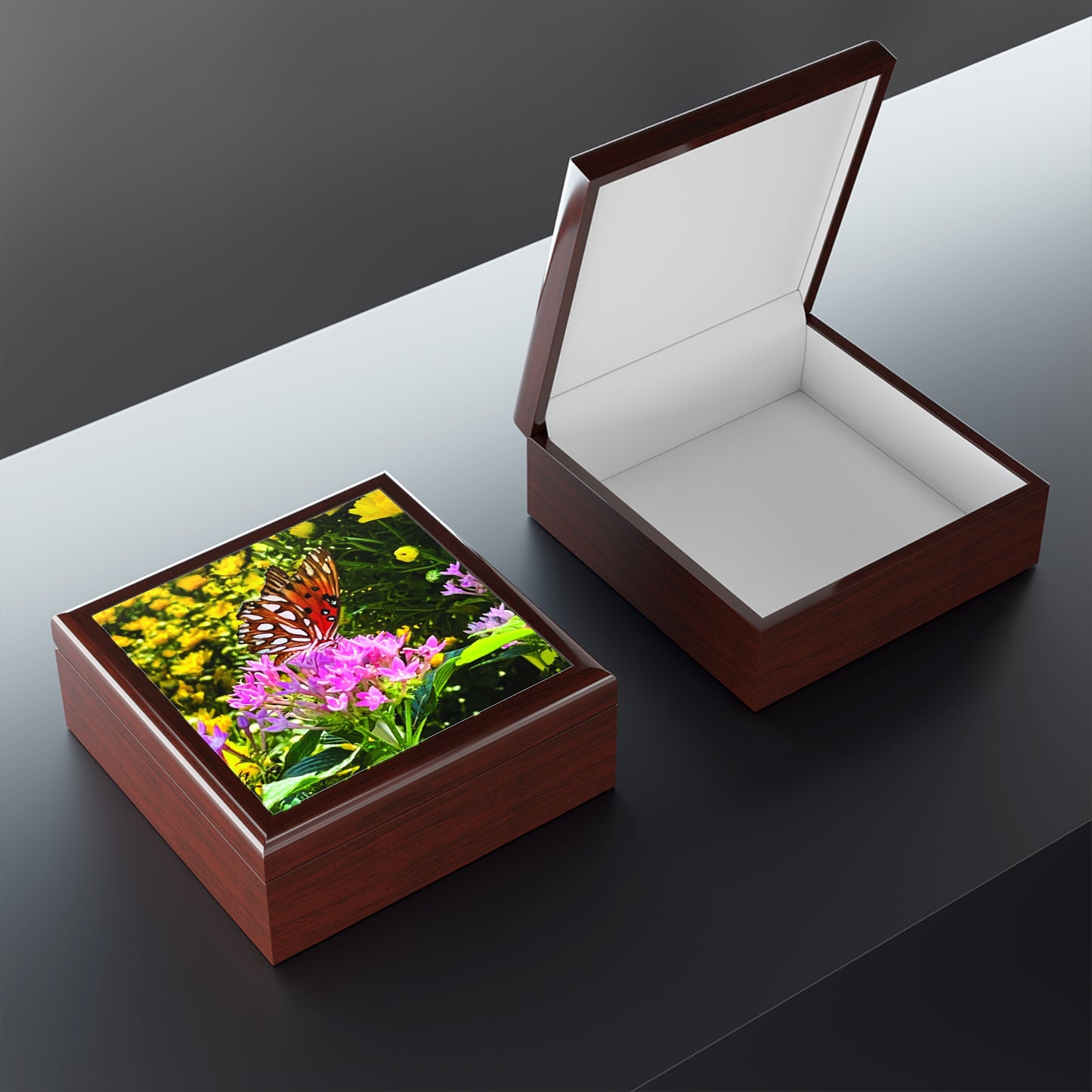 Flutter of Summer Jewelry & Keepsake Box