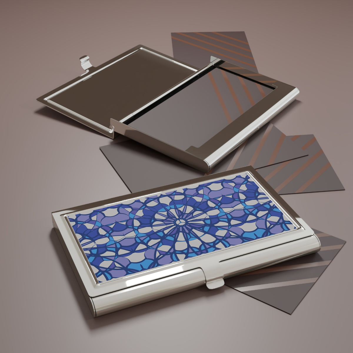 Cobalt Mosaic Card Holder