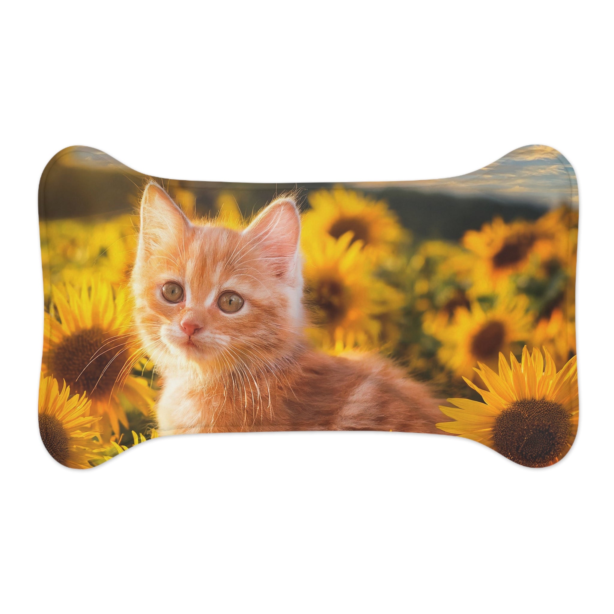 Orange Kitten Feeding Mat