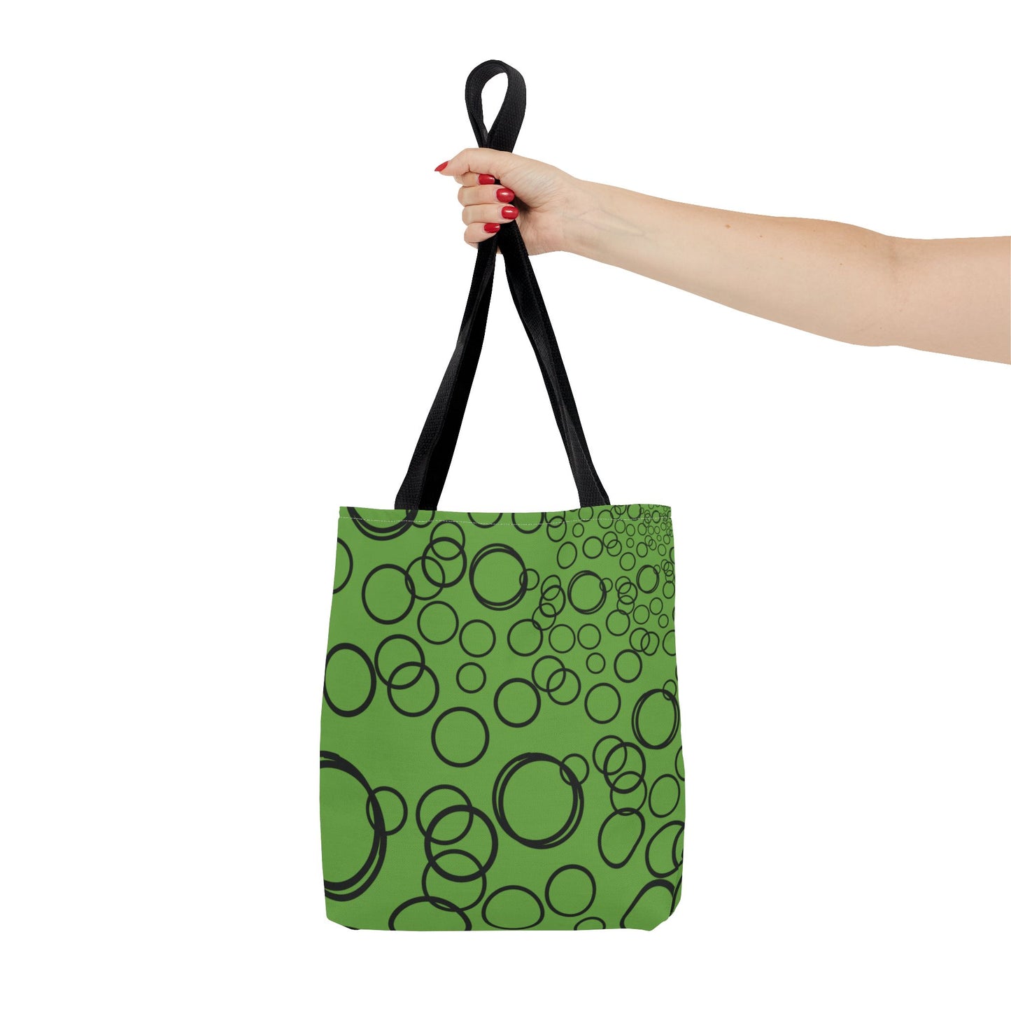 Chromatic Circles – Green Tote