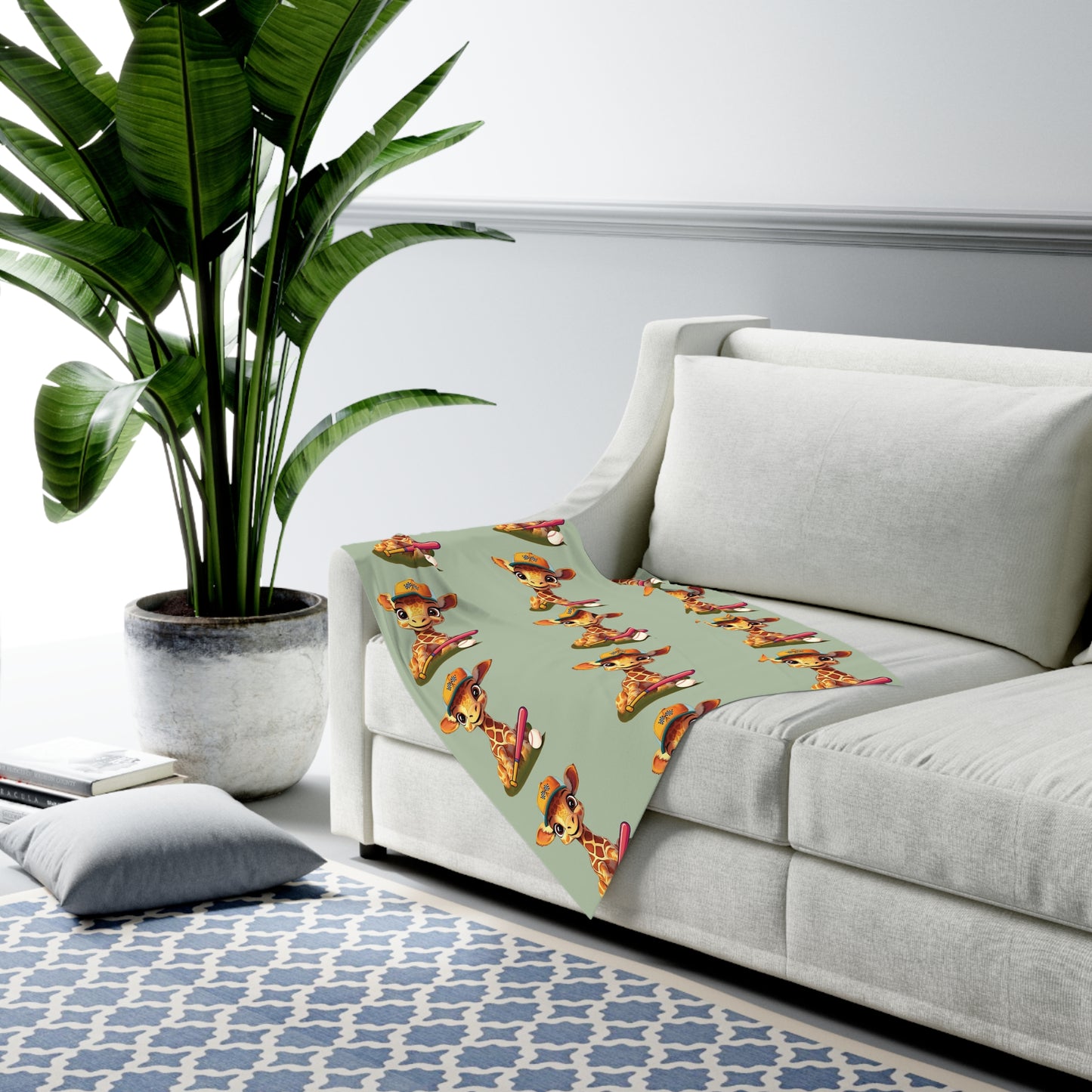 Giraffe Camp Swaddle Blanket