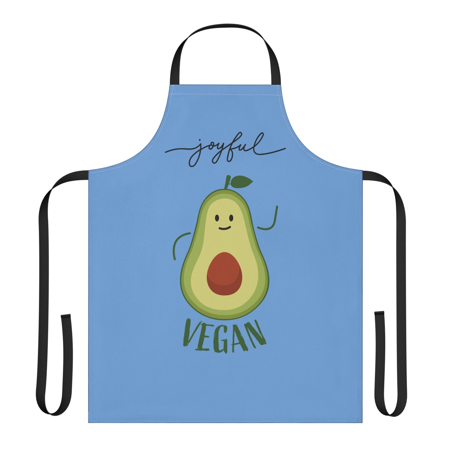 Joyful Vegan Apron – Blue