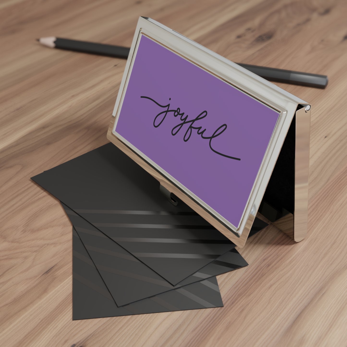 Joyful - Purple Card Holder