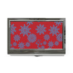Let it Snow on Red Card Holder