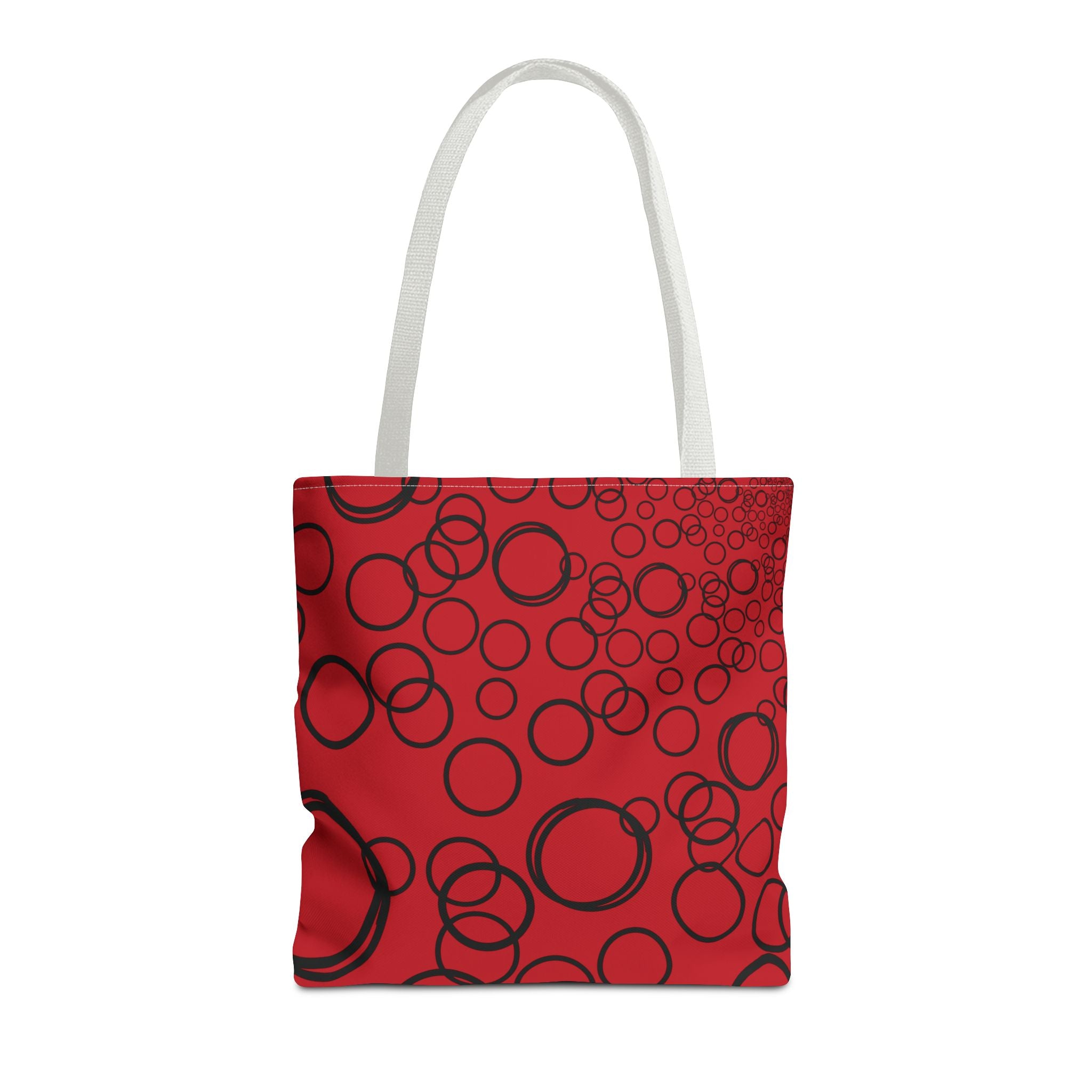 Bubbles on Red Tote