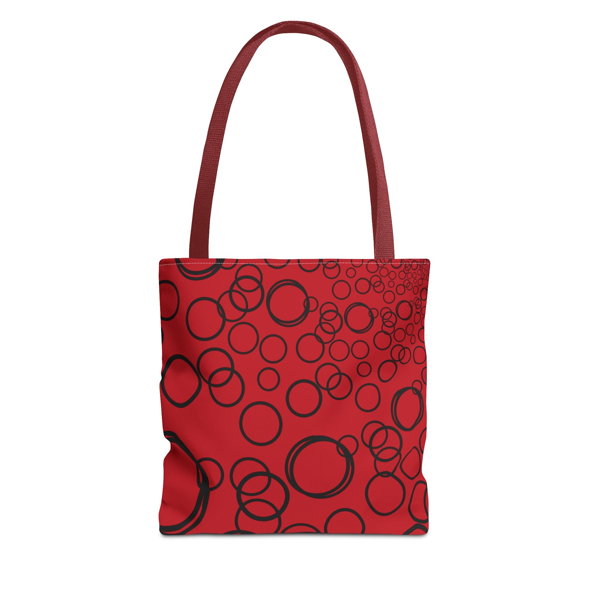 Bubbles on Red Tote
