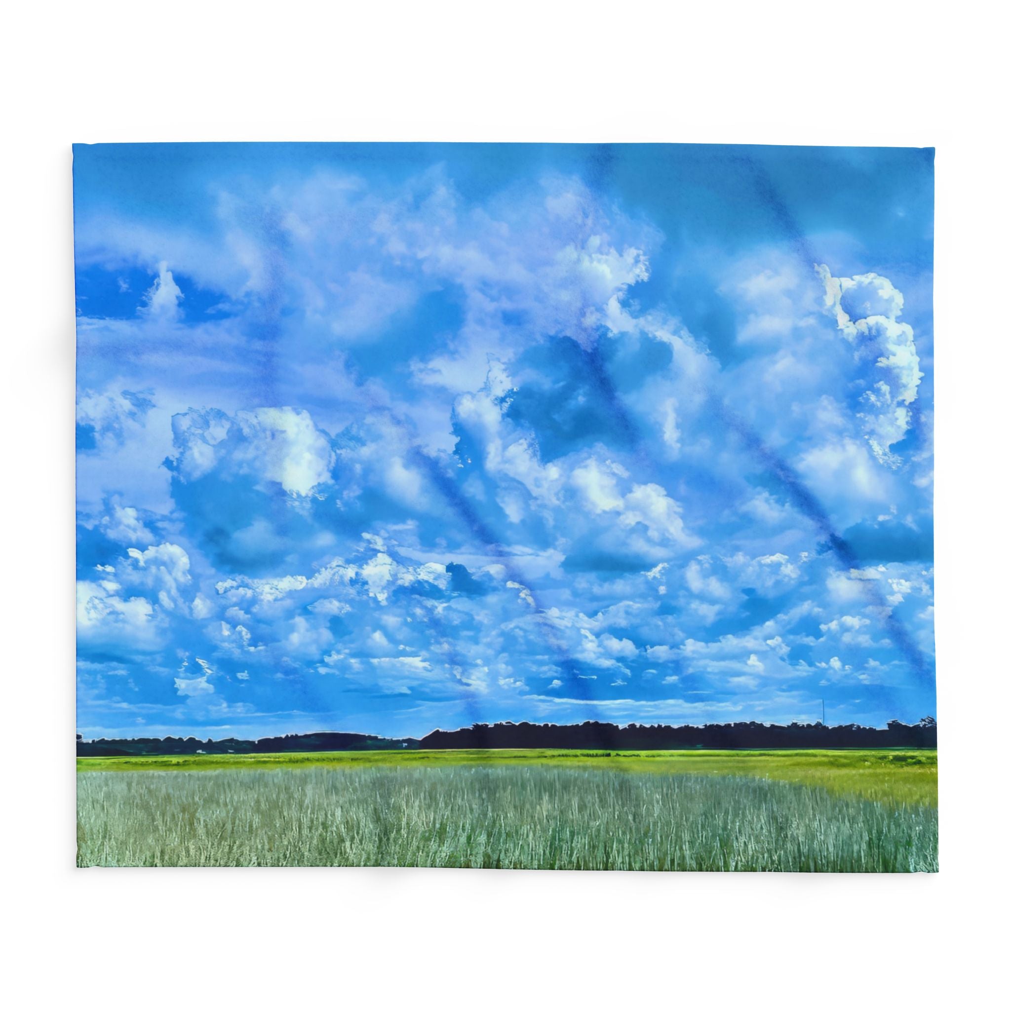 Marsh Cloudscape Fleece Blanket