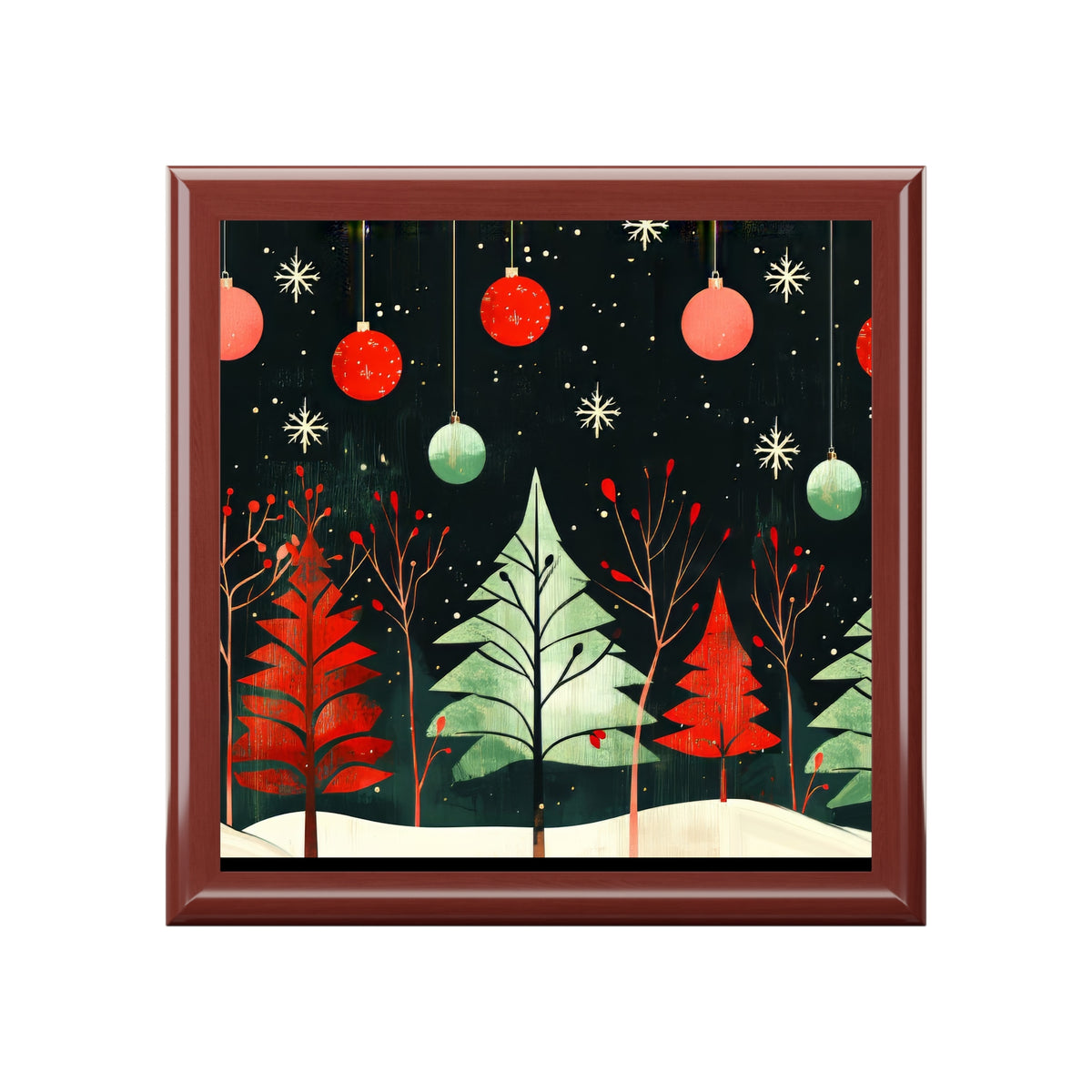 Modern Christmas Keepsake Box