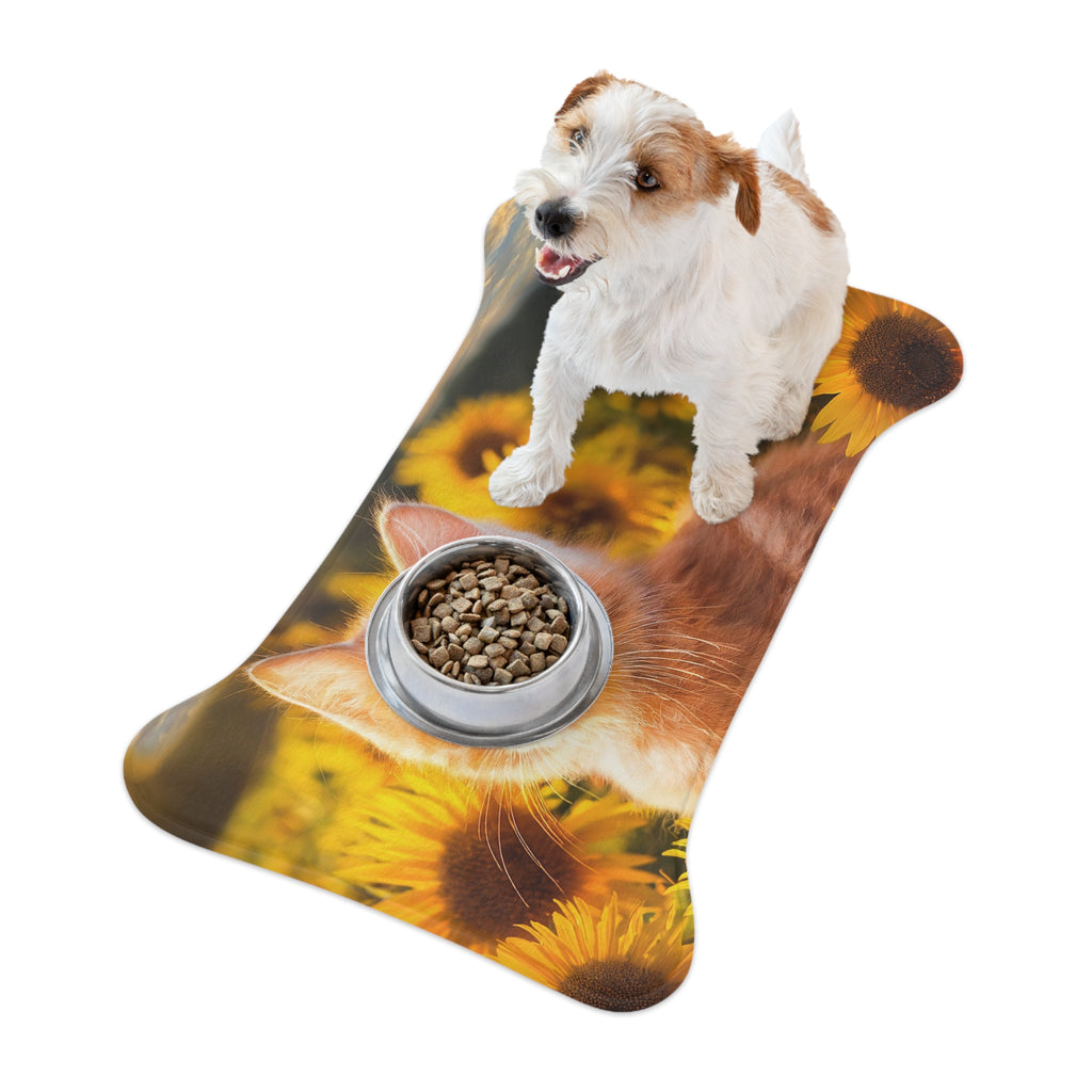 Orange Kitten Feeding Mat