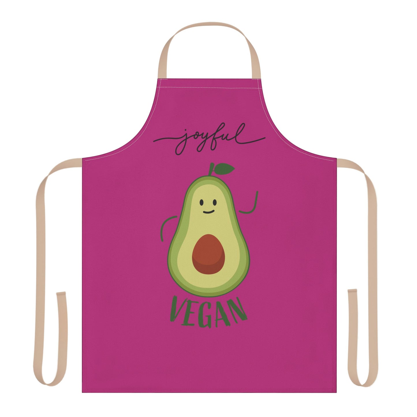 Joyful Vegan Apron – Pink