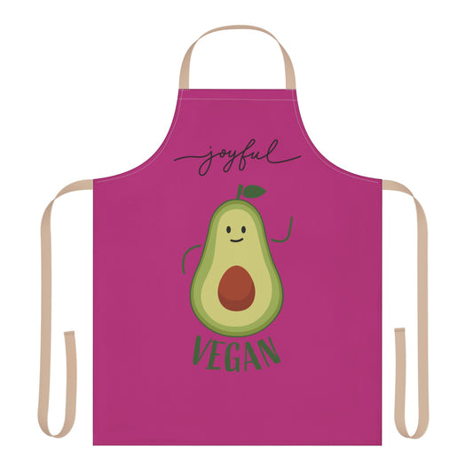 Joyful Vegan Apron – Pink
