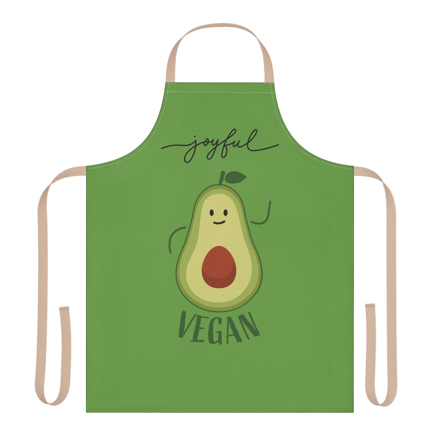 Joyful Vegan Apron – Green