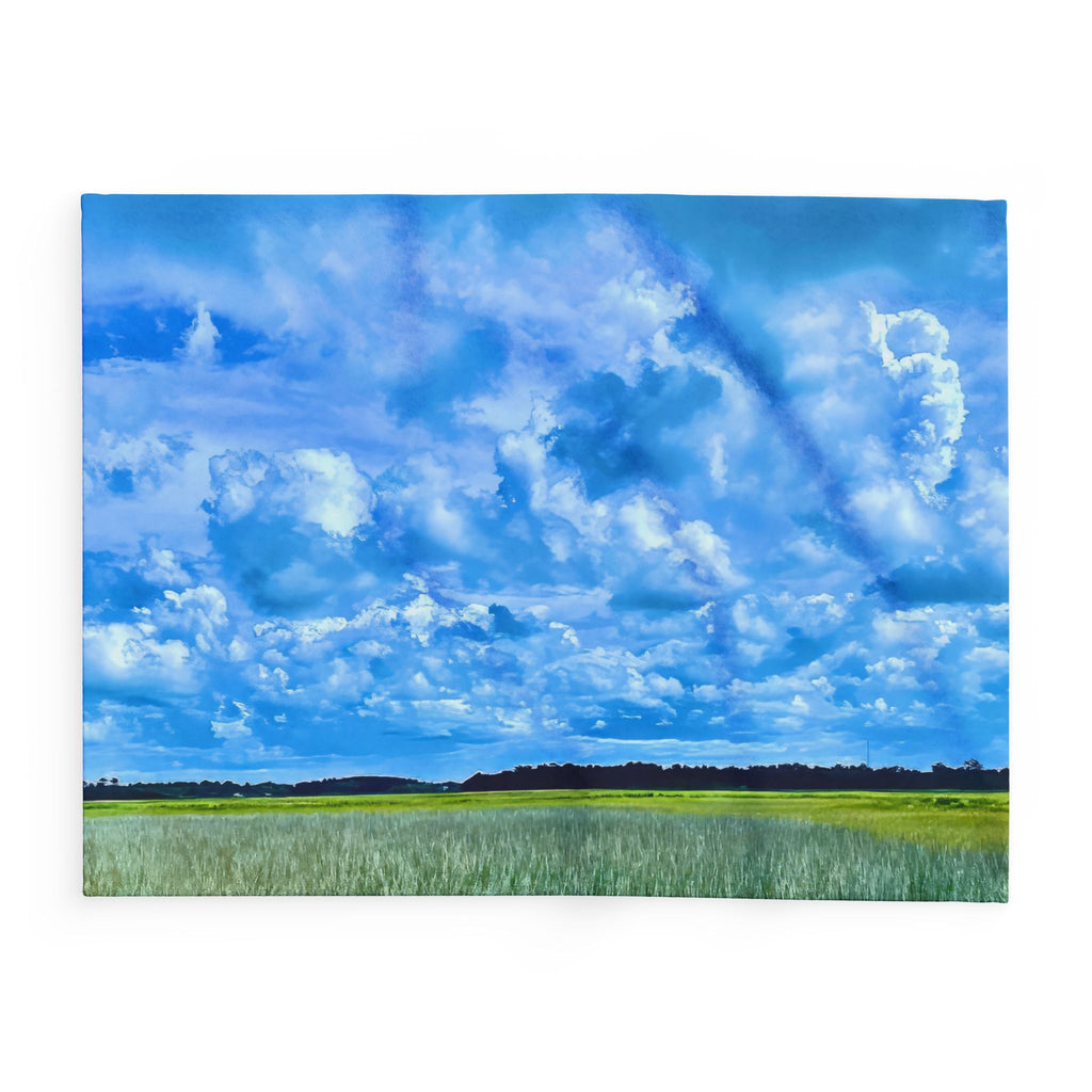 Marsh Cloudscape Fleece Blanket