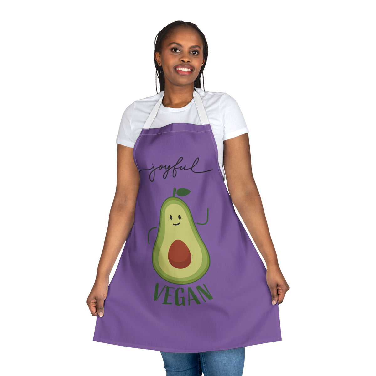 Joyful Vegan Apron – Purple