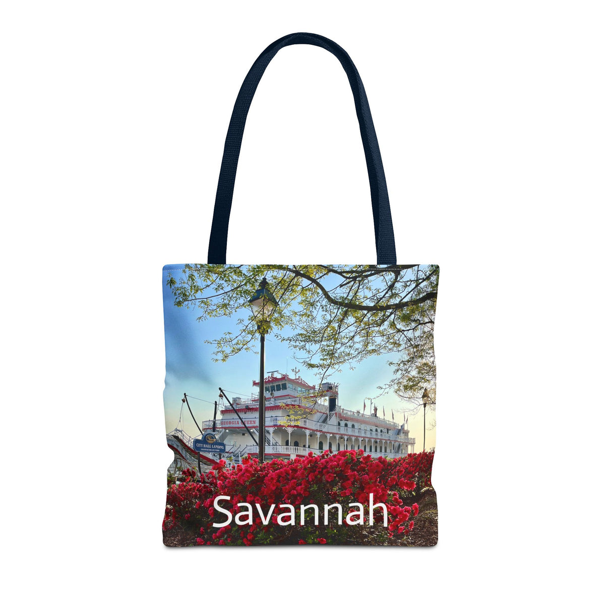 Riverboat & Blooms - Savannah Tote Bag