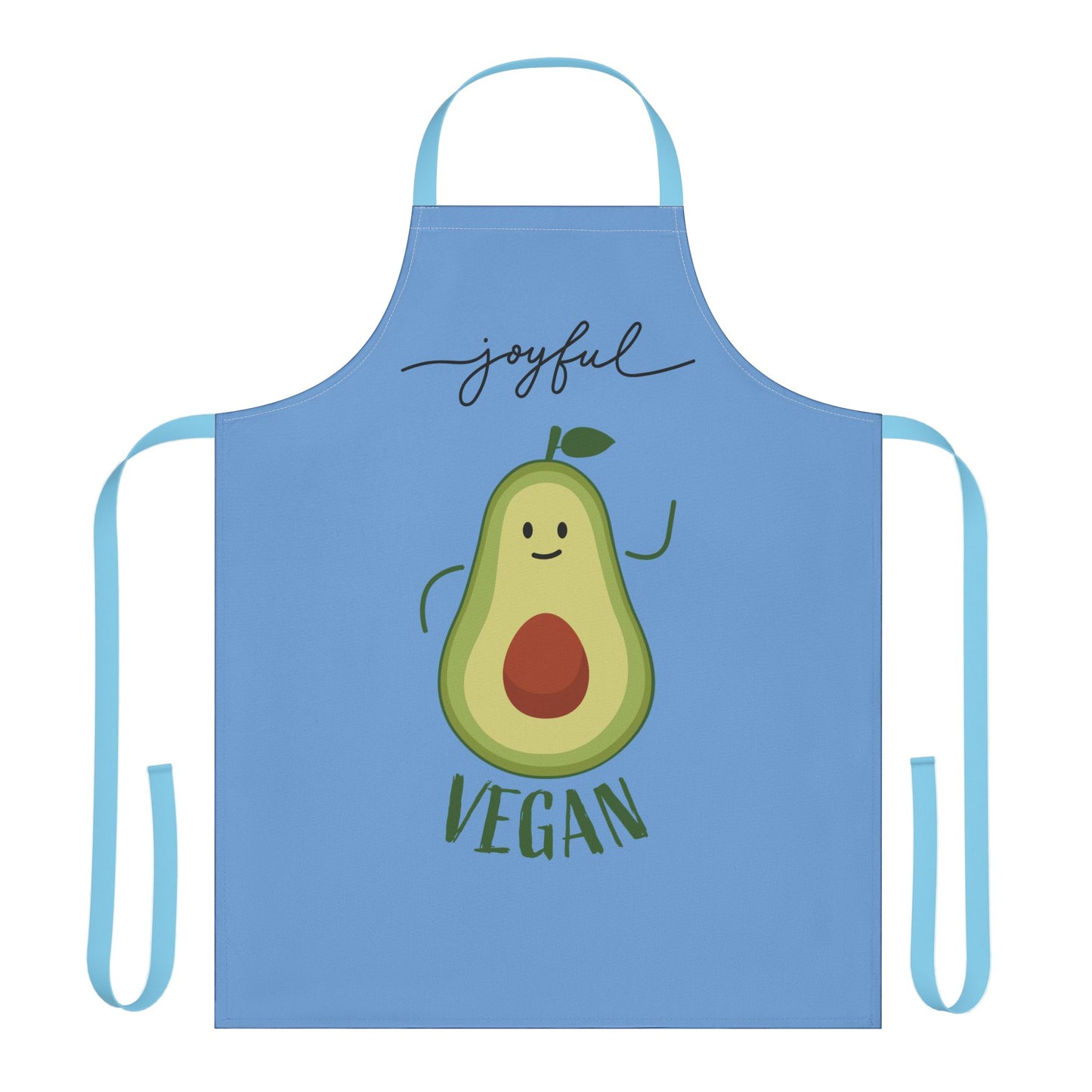 Joyful Vegan Apron – Blue