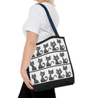 Gray Cat Mosaic Tote