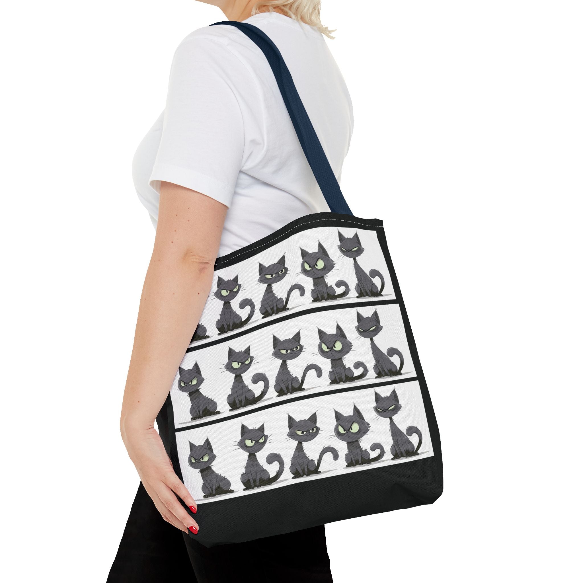 Gray Cat Mosaic Tote