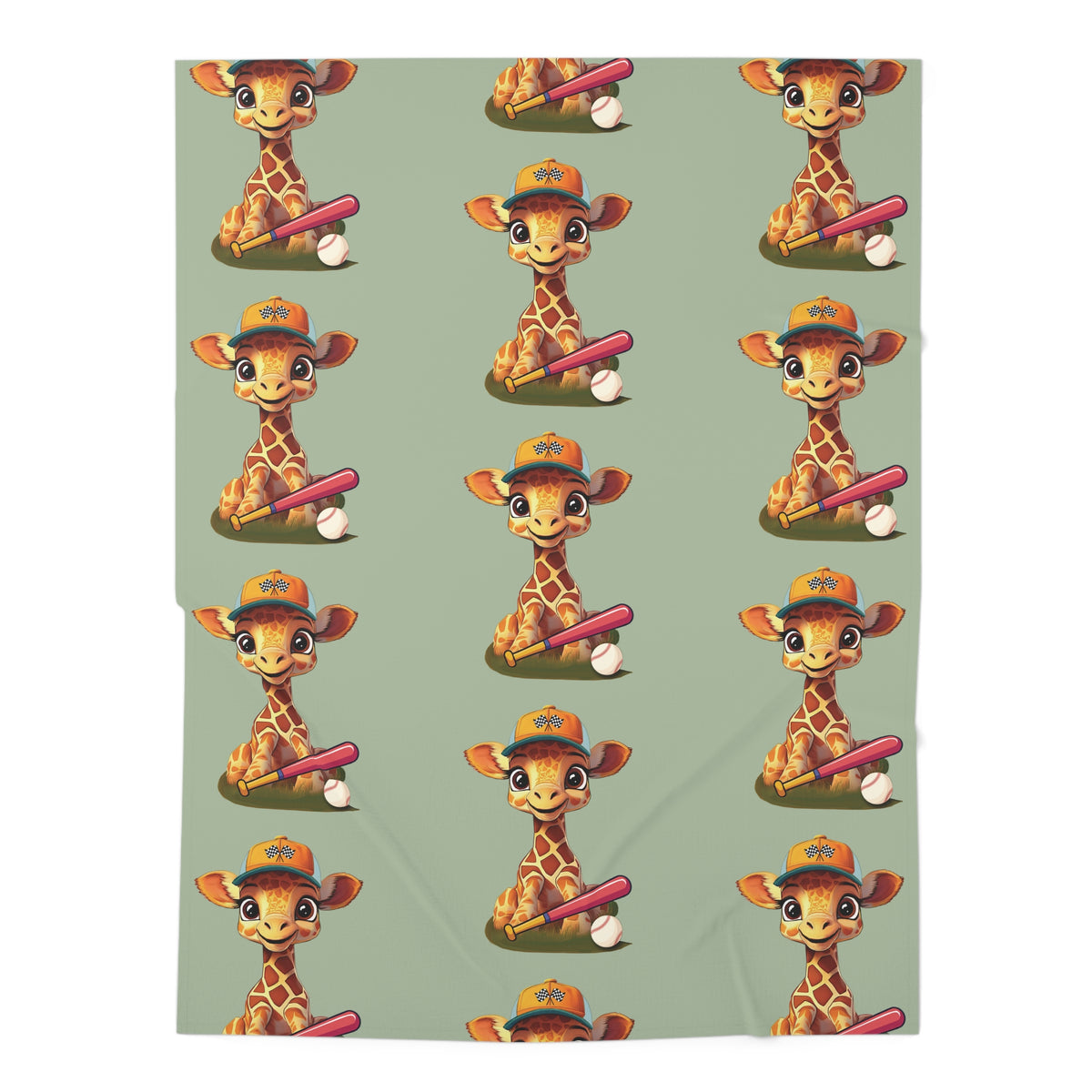 Giraffe Camp Swaddle Blanket