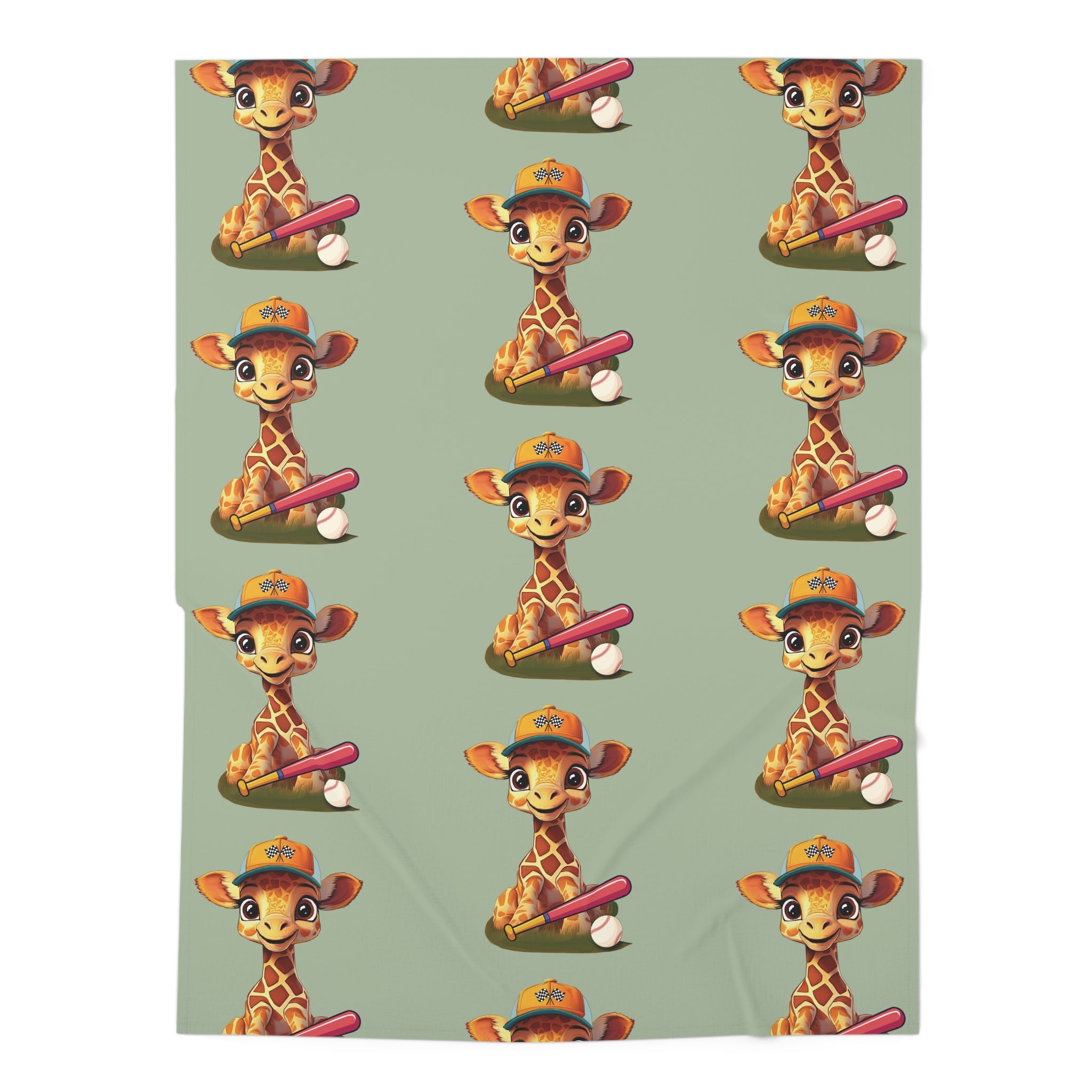 Giraffe Camp Swaddle Blanket