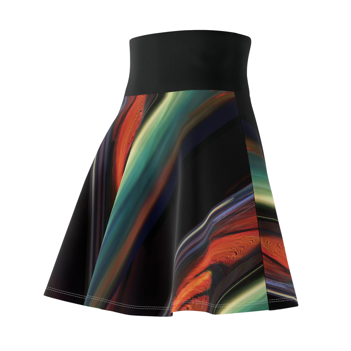 Ember Tide Flared Skirt