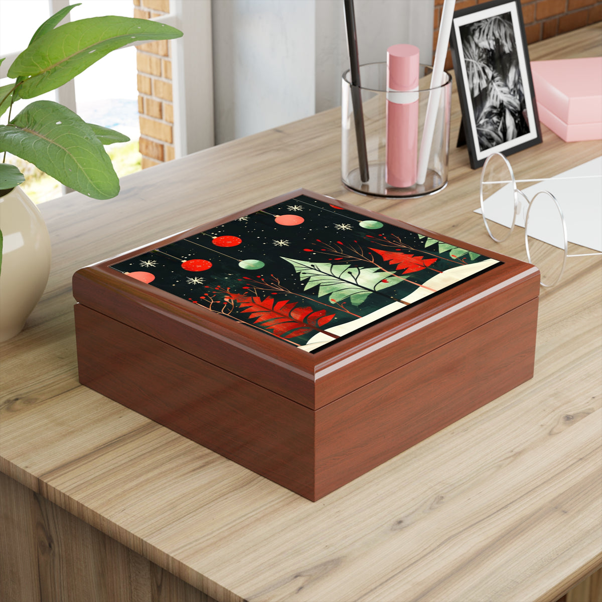 Modern Christmas Keepsake Box