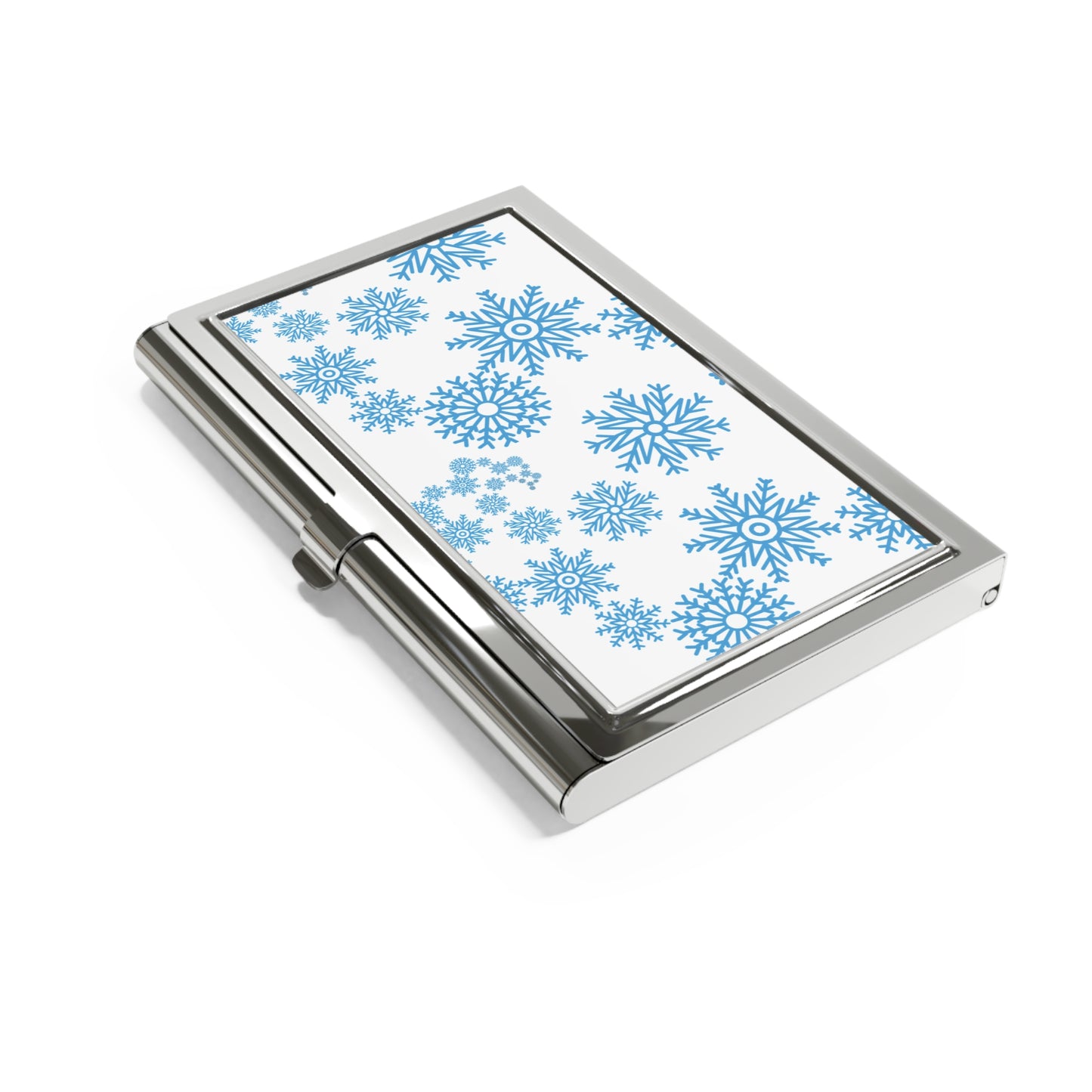 Snowfall in Bloom - White Card Holder