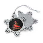 Christmas Tree Nostalgia - Pewter Snowflake