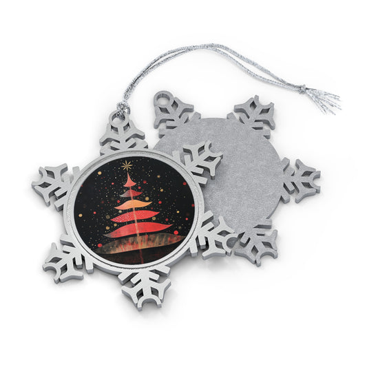 Christmas Tree Nostalgia - Pewter Snowflake