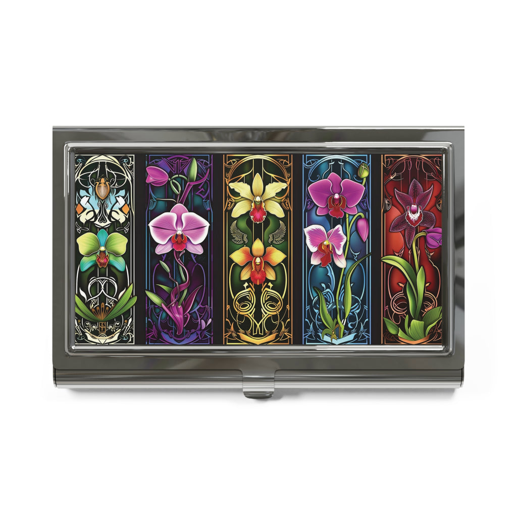Orchids Tiles Card Holder