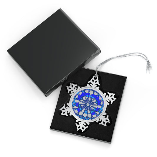 Barcelona Blues - Pewter Snowflake