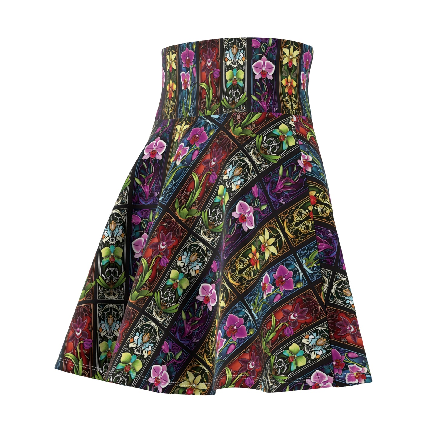 Orchid Nouveau Flared Skirt