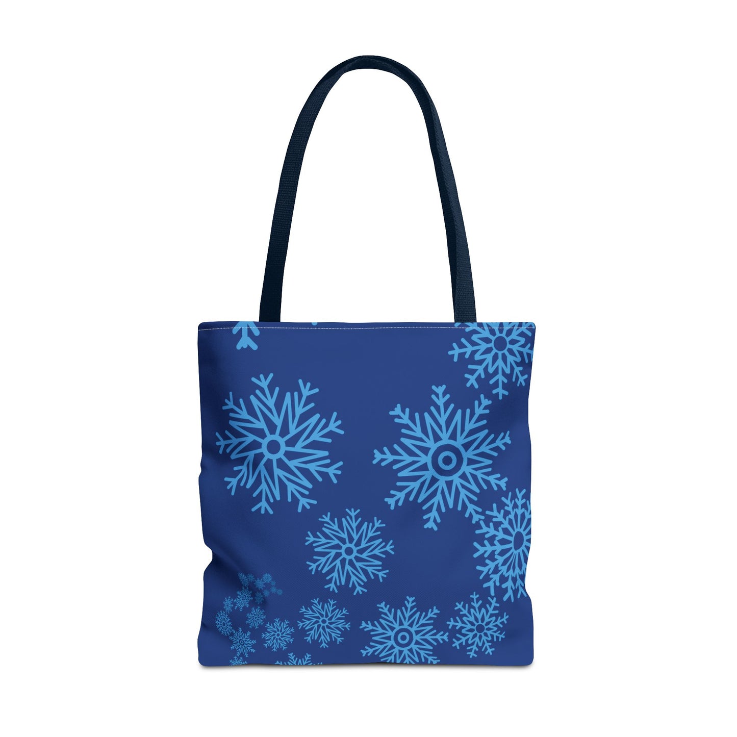 Snowfall in Bloom - Navy Tote