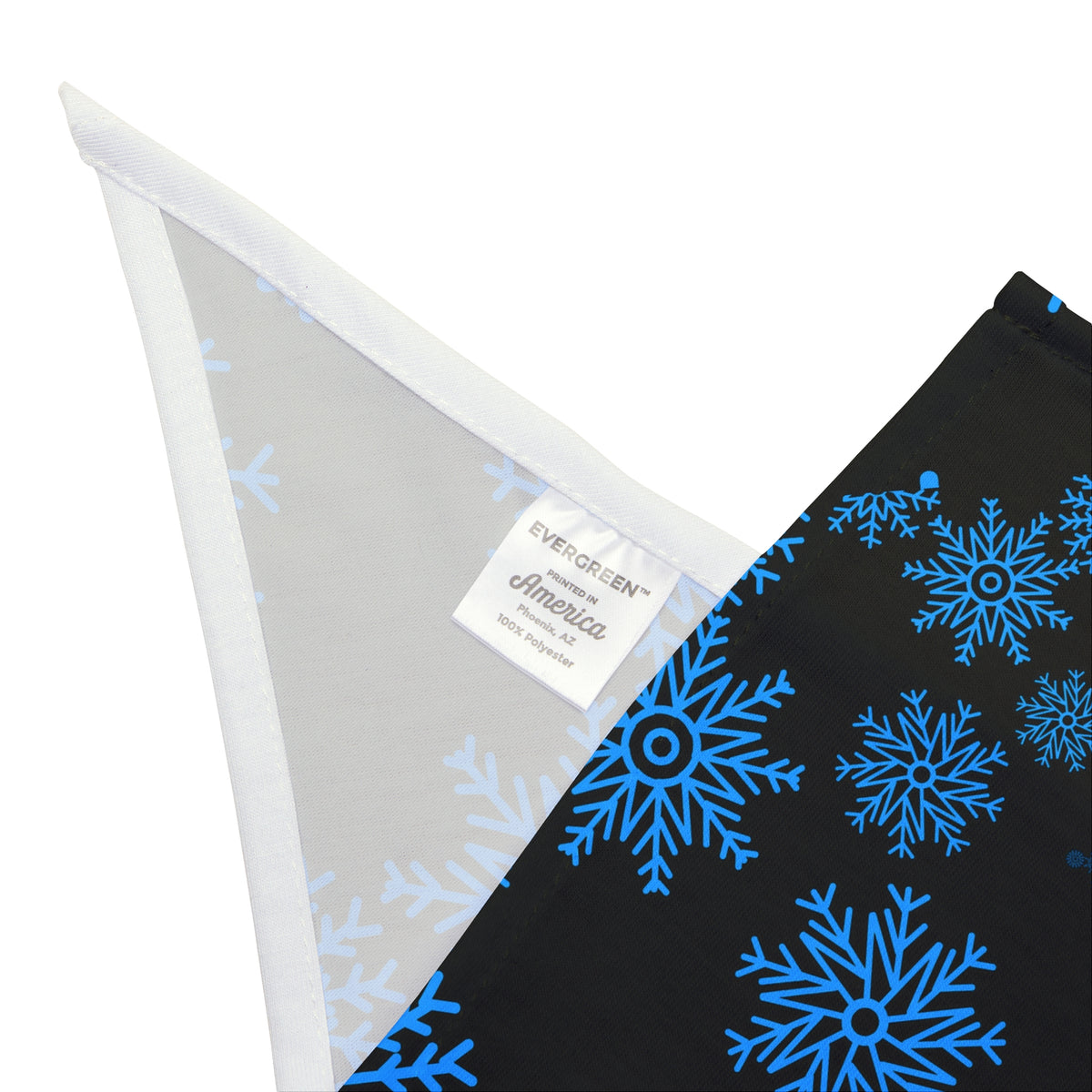 Snowfall in Bloom - Black Bandana