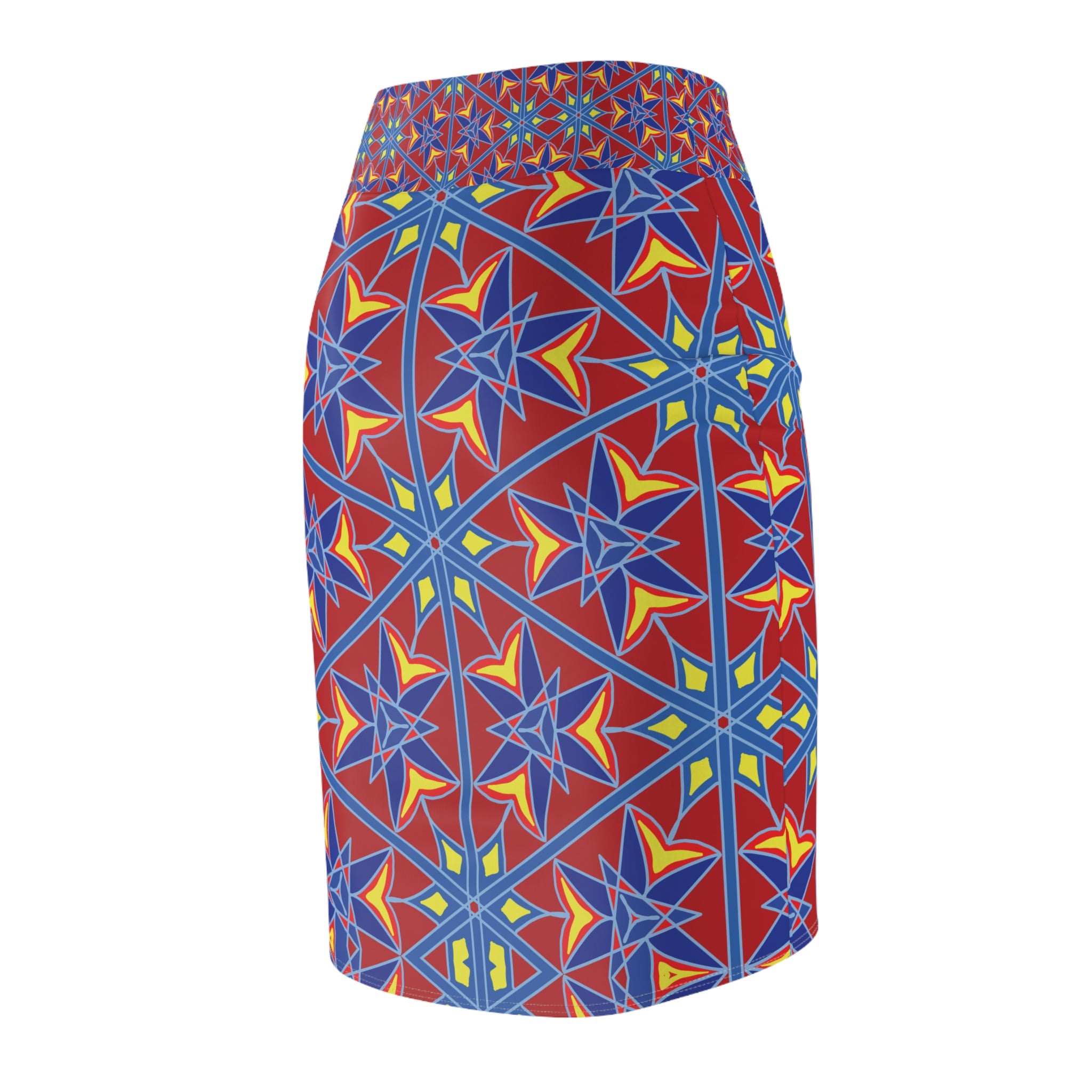 Kaleidoscope Sunrise Pencil Skirt