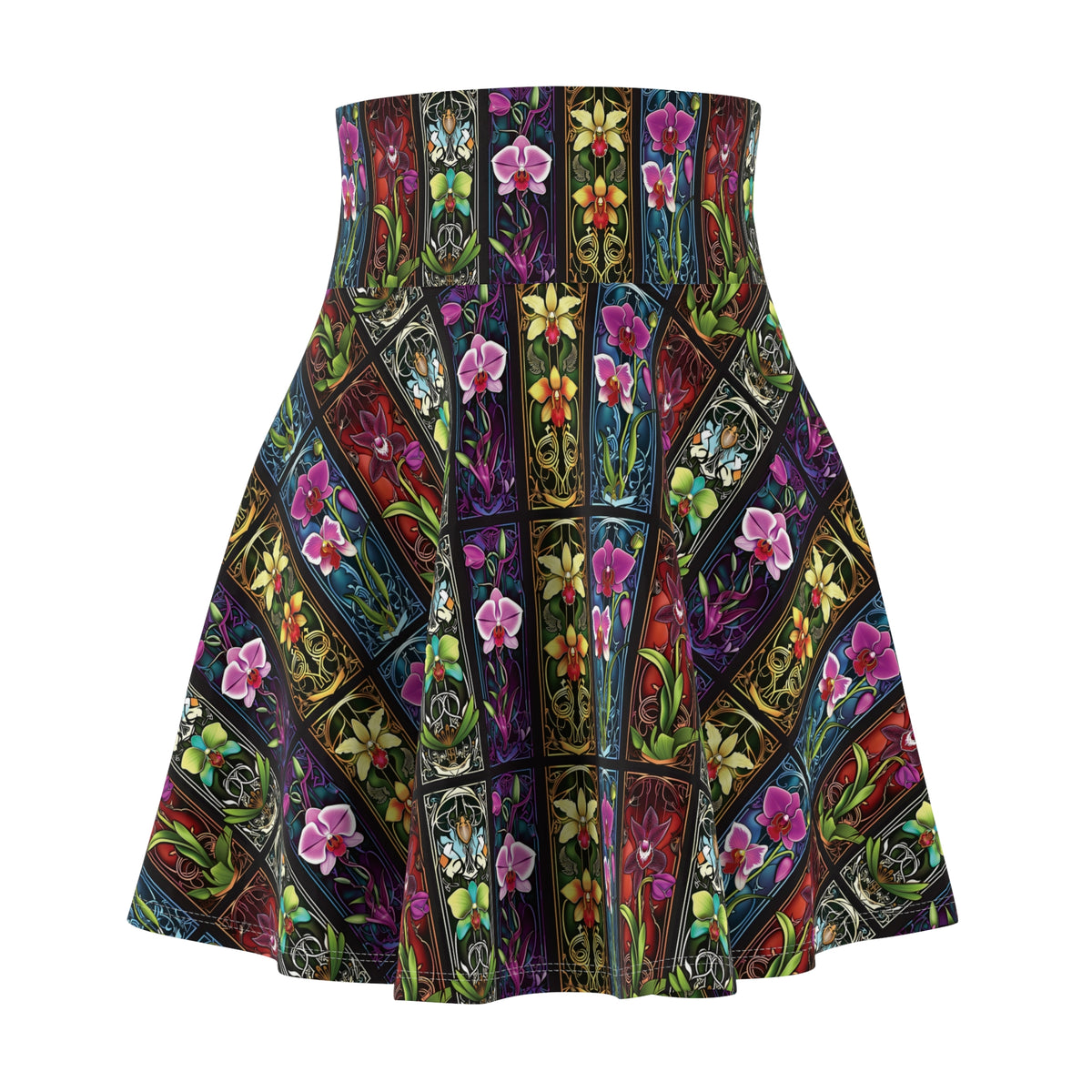 Orchid Nouveau Flared Skirt