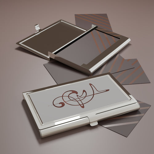 Art Deco on Gray Card Holder